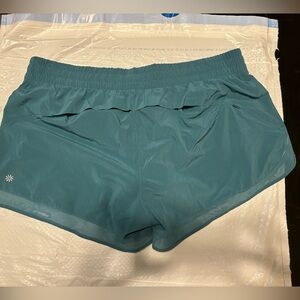 Athleta XL Mesh Racer Run Short 4” Turquoise/Teal